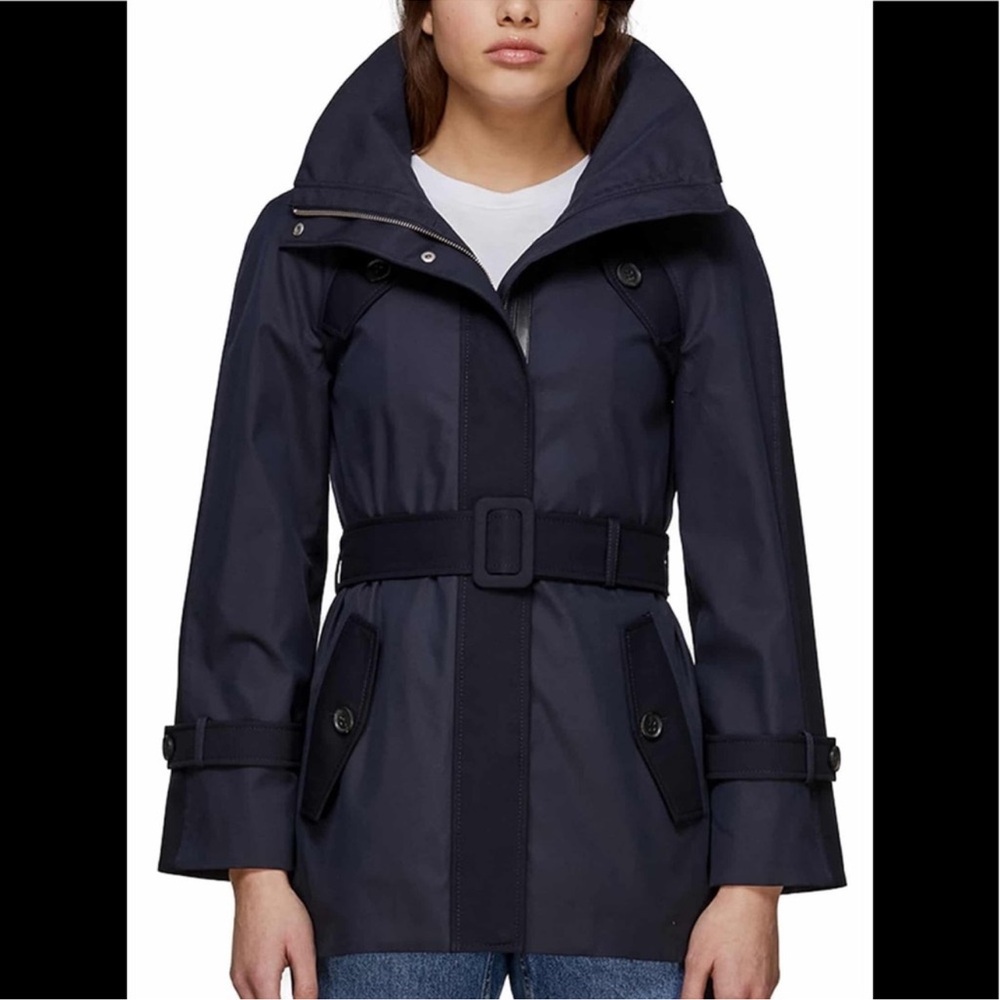 🔥🔥MACKAGE Water Resistant Neo Stretch Trench Coat/NAVY/L - IVA